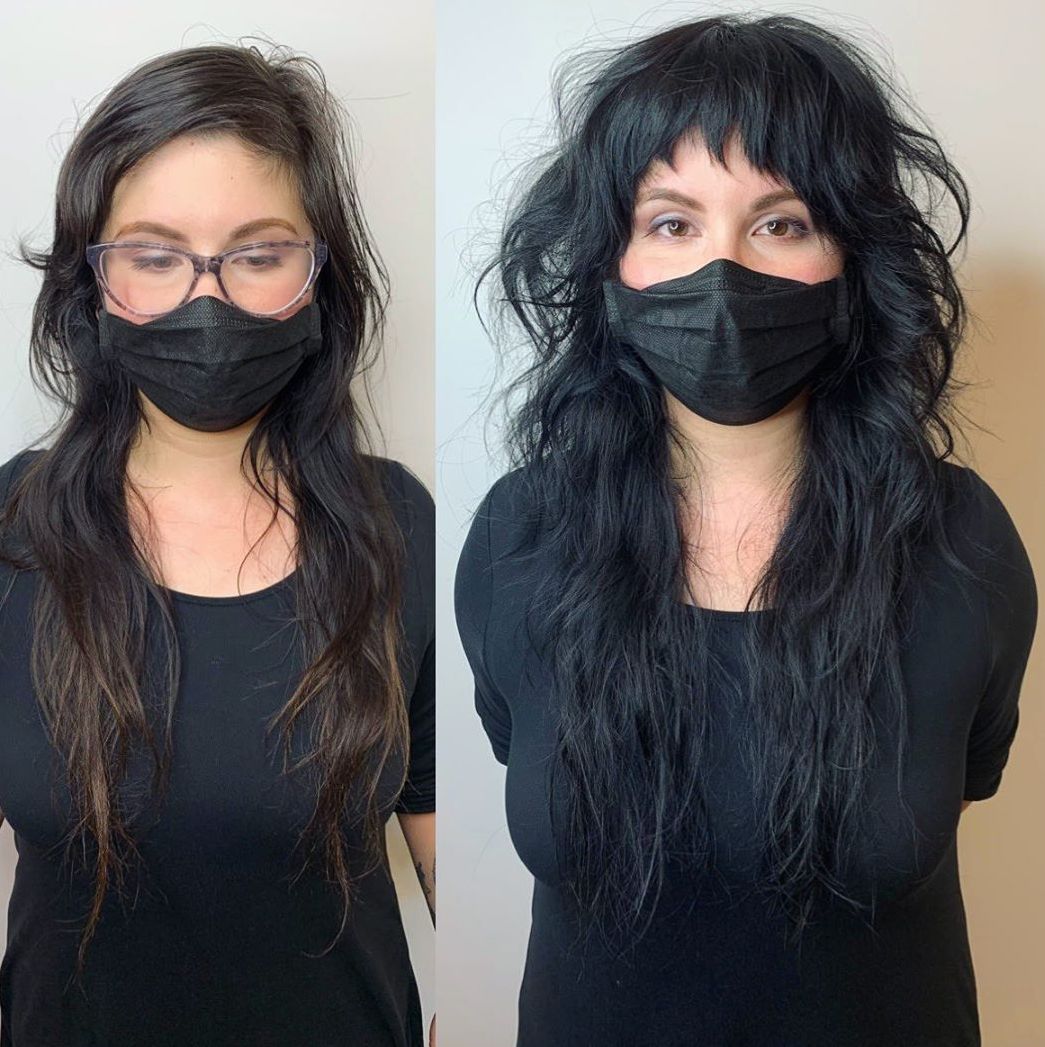 Uneven Choppy Cut for Long Hair