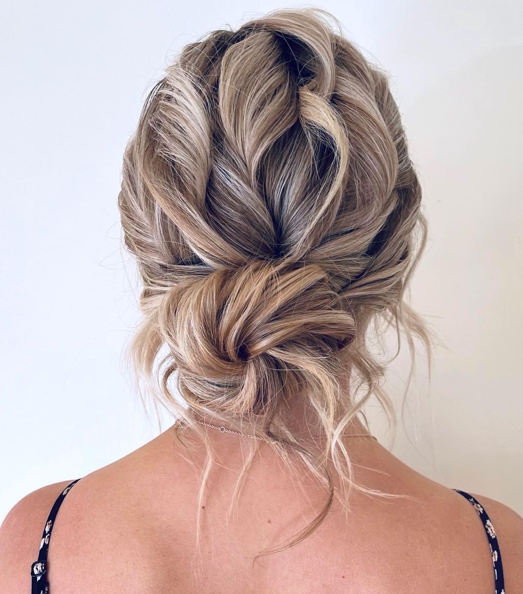 Wedding Chignon with Soft Twists