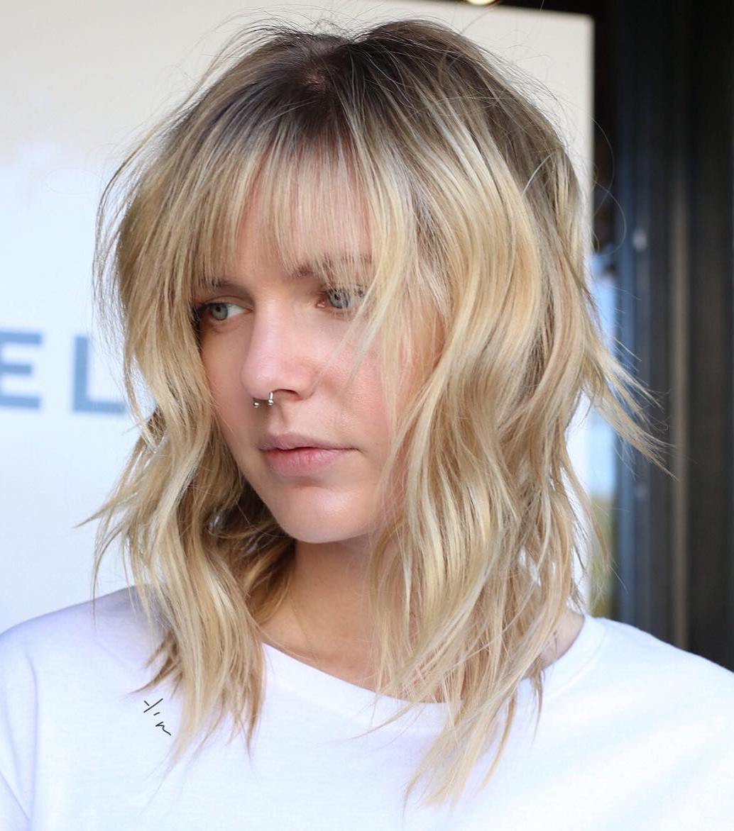 Shadow Roots Blonde Shag