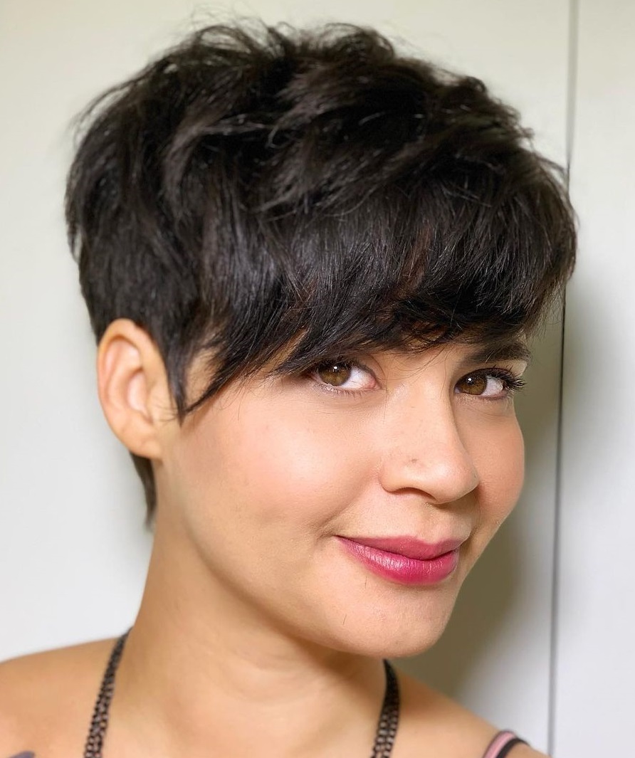 Short Feminine Pixie with Undercut