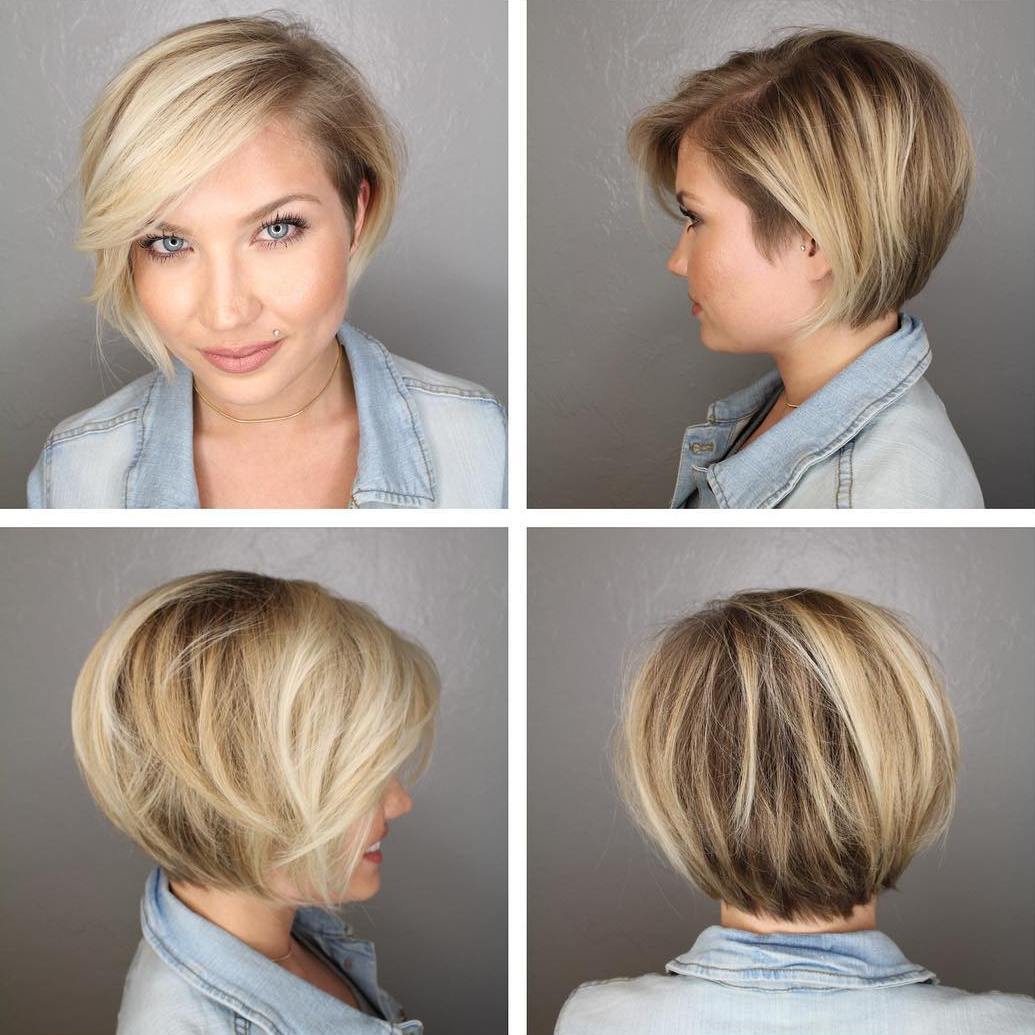 Short Bronde Bob for Fine Hair
