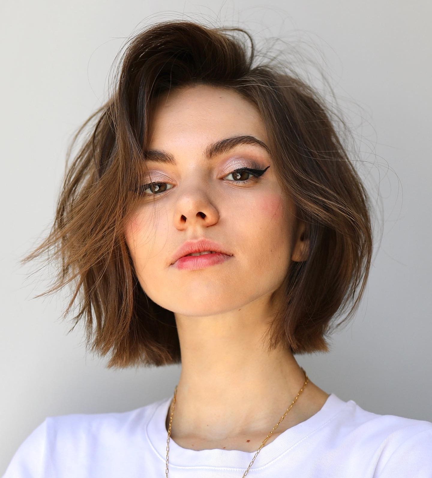 Slimming Comb-Over Chin-Length Bob