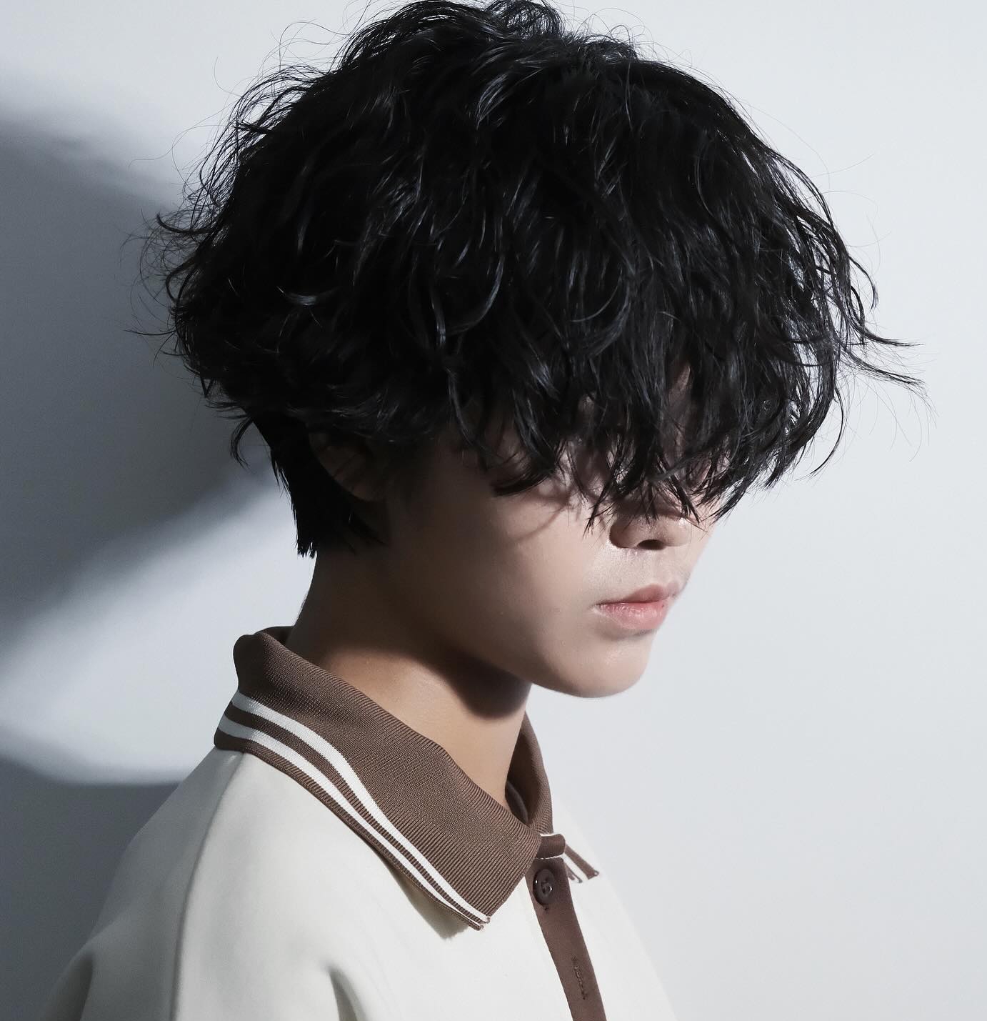 Short Fluffy Messy Perm Hair