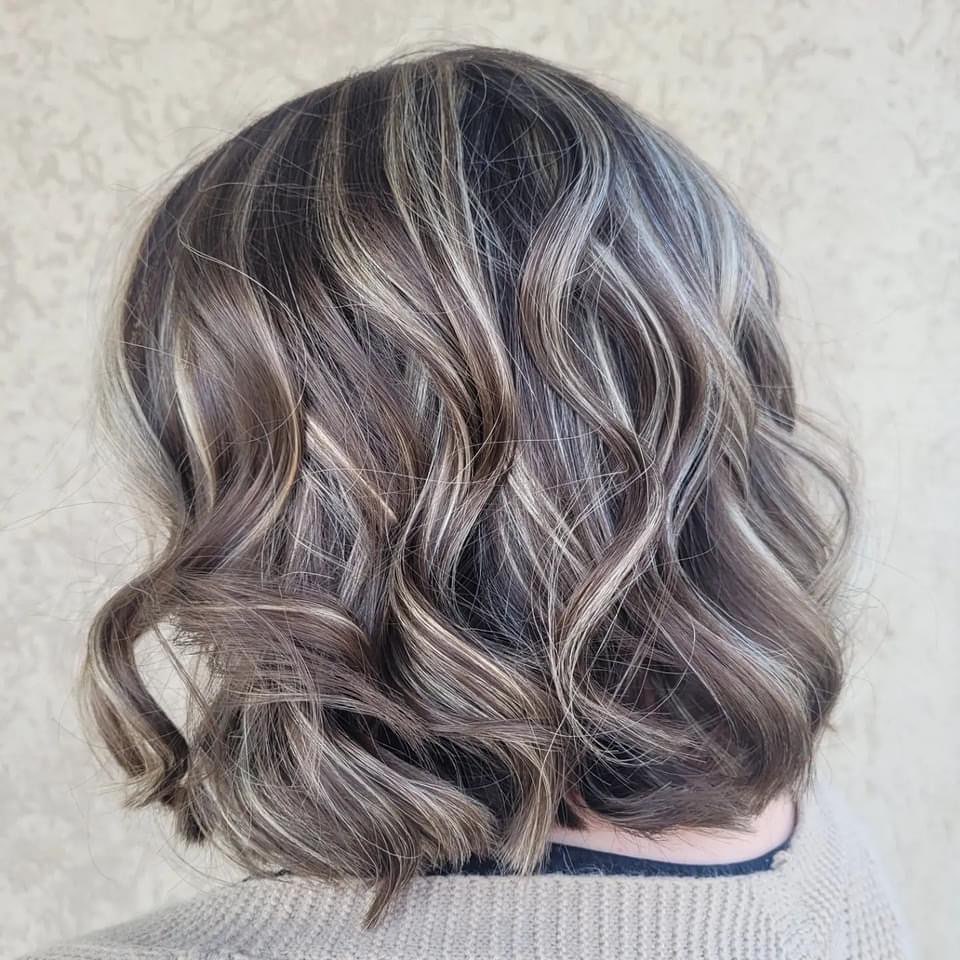 Ash Gray Hair Color Transition