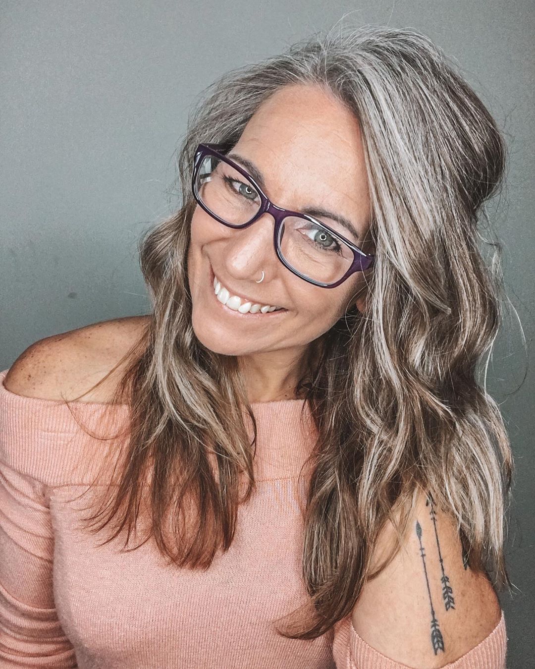 Hair Turning Gray with Lowlights