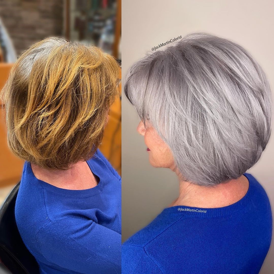 Short Layered Bob Over 50