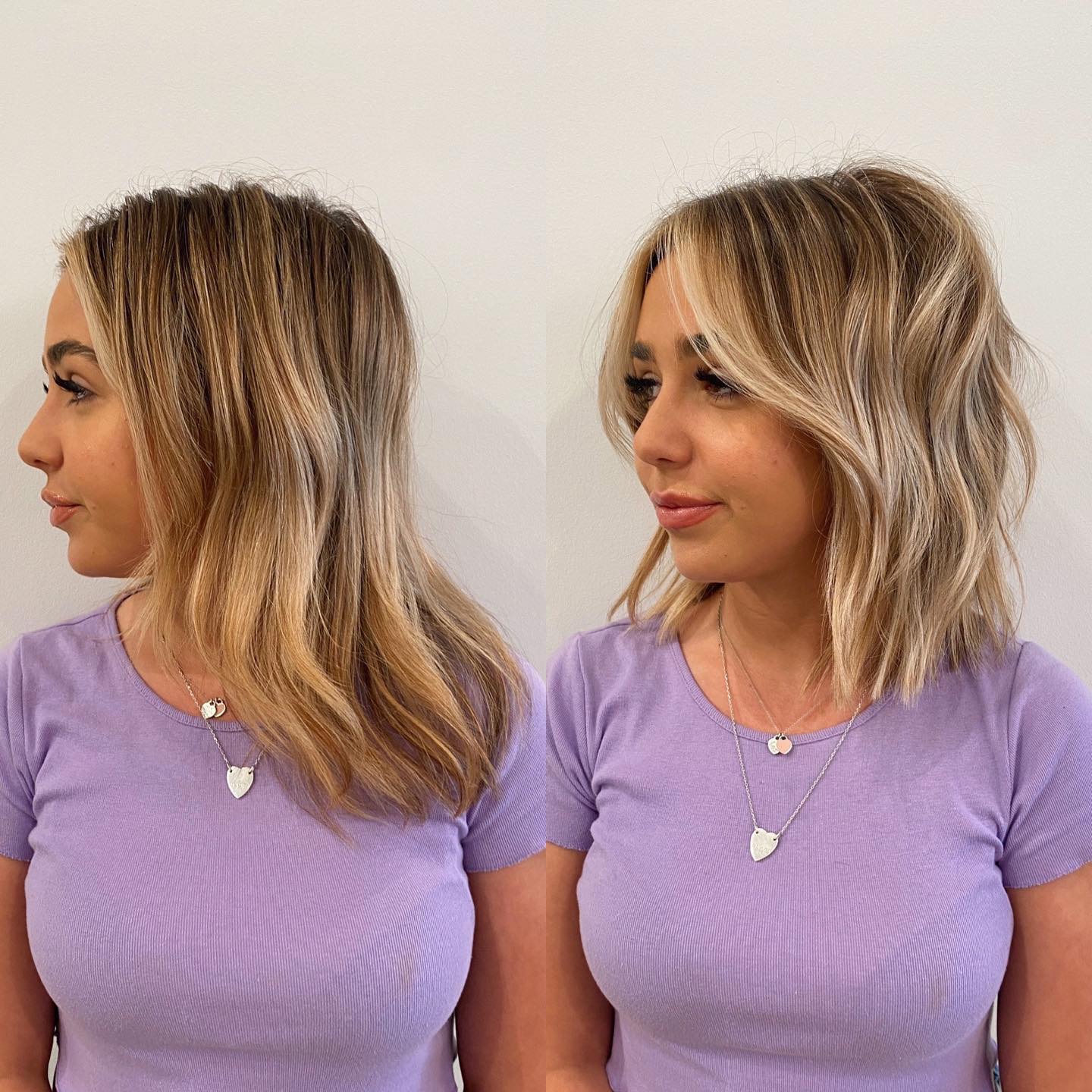 Lively Lob Cut Before and After