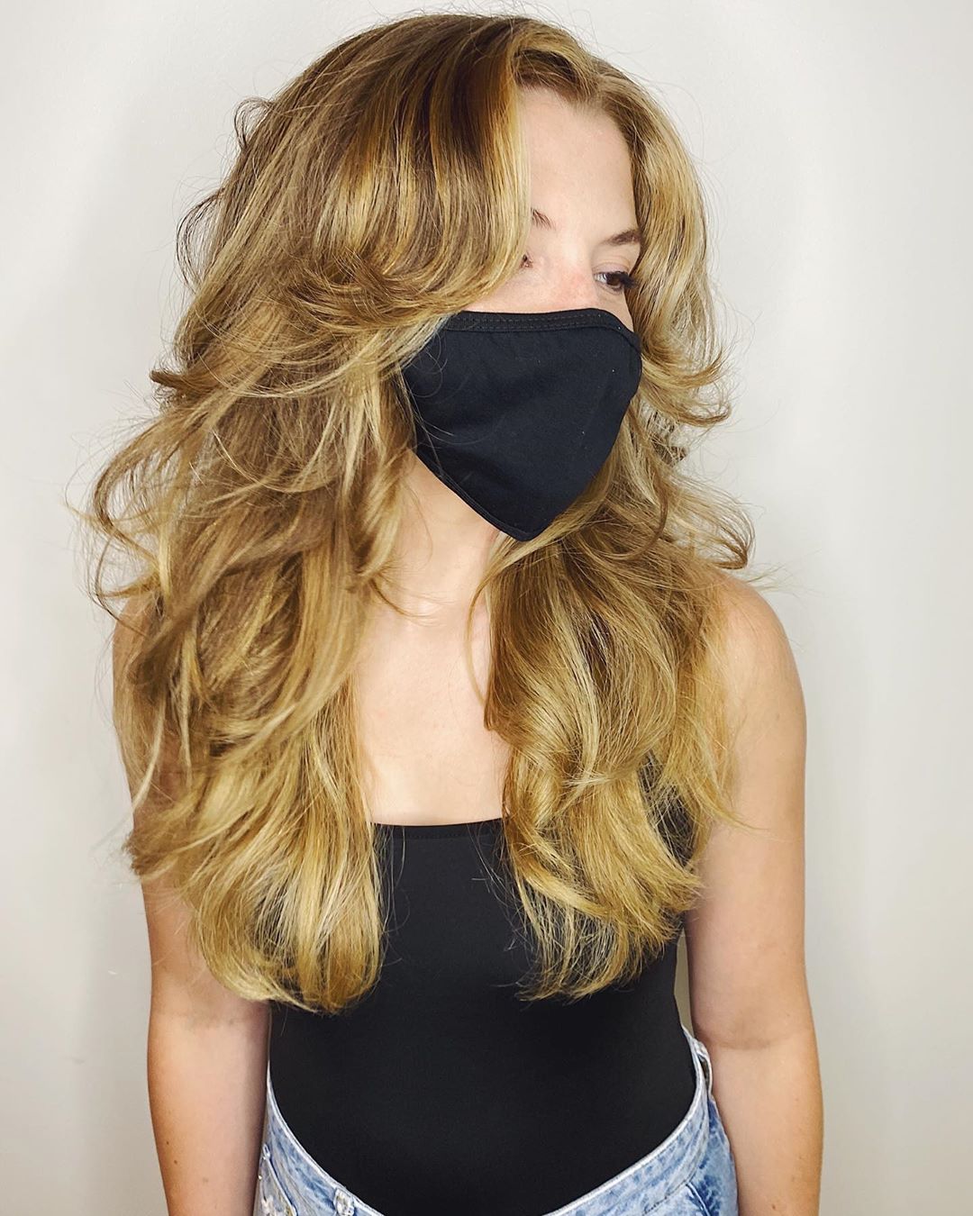 Long Hair with Layers and Side Bangs