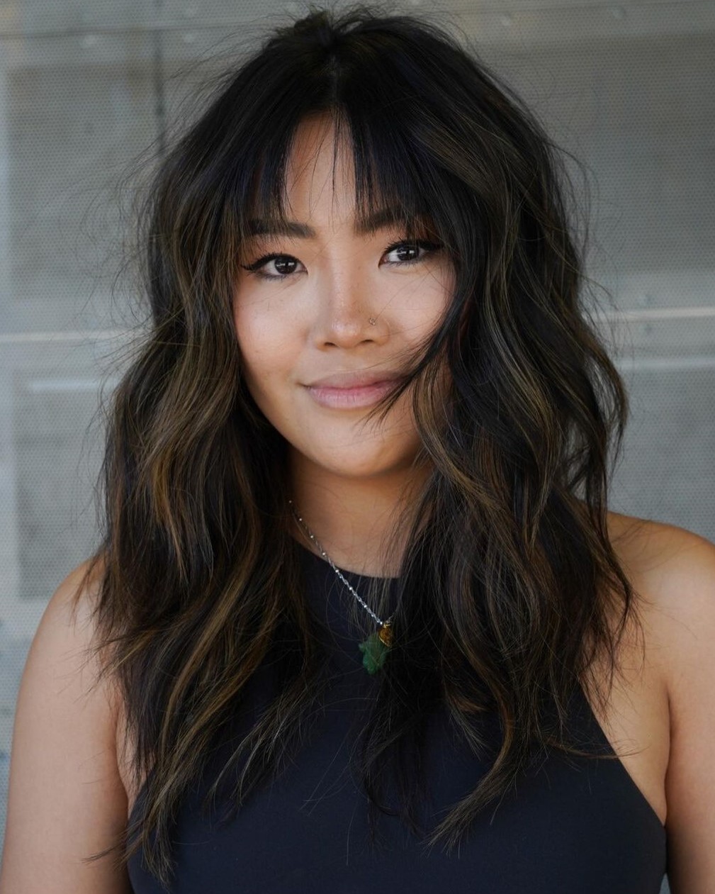 Long Thick Shag with a Long Fringe