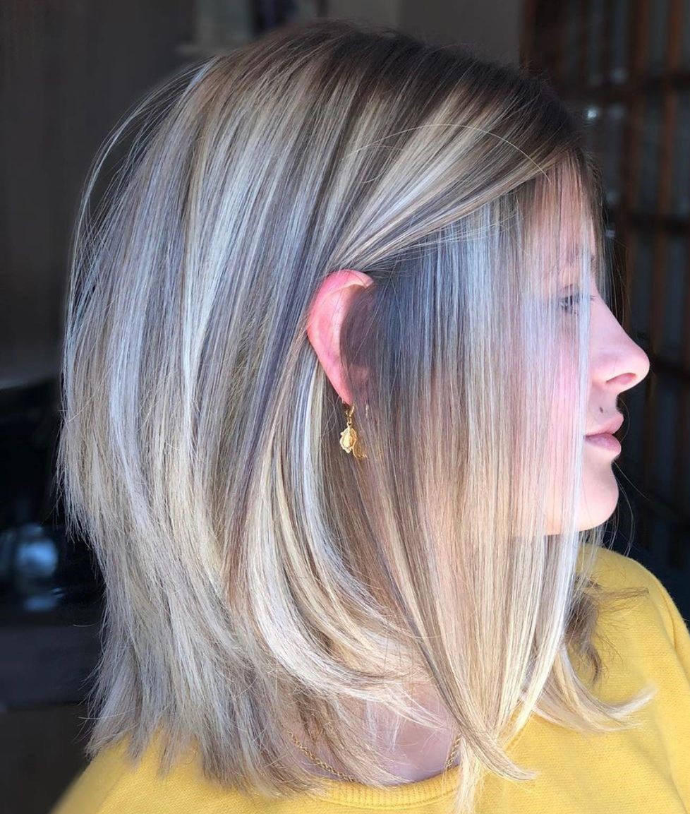 Shoulder-Length Razored Hairstyle