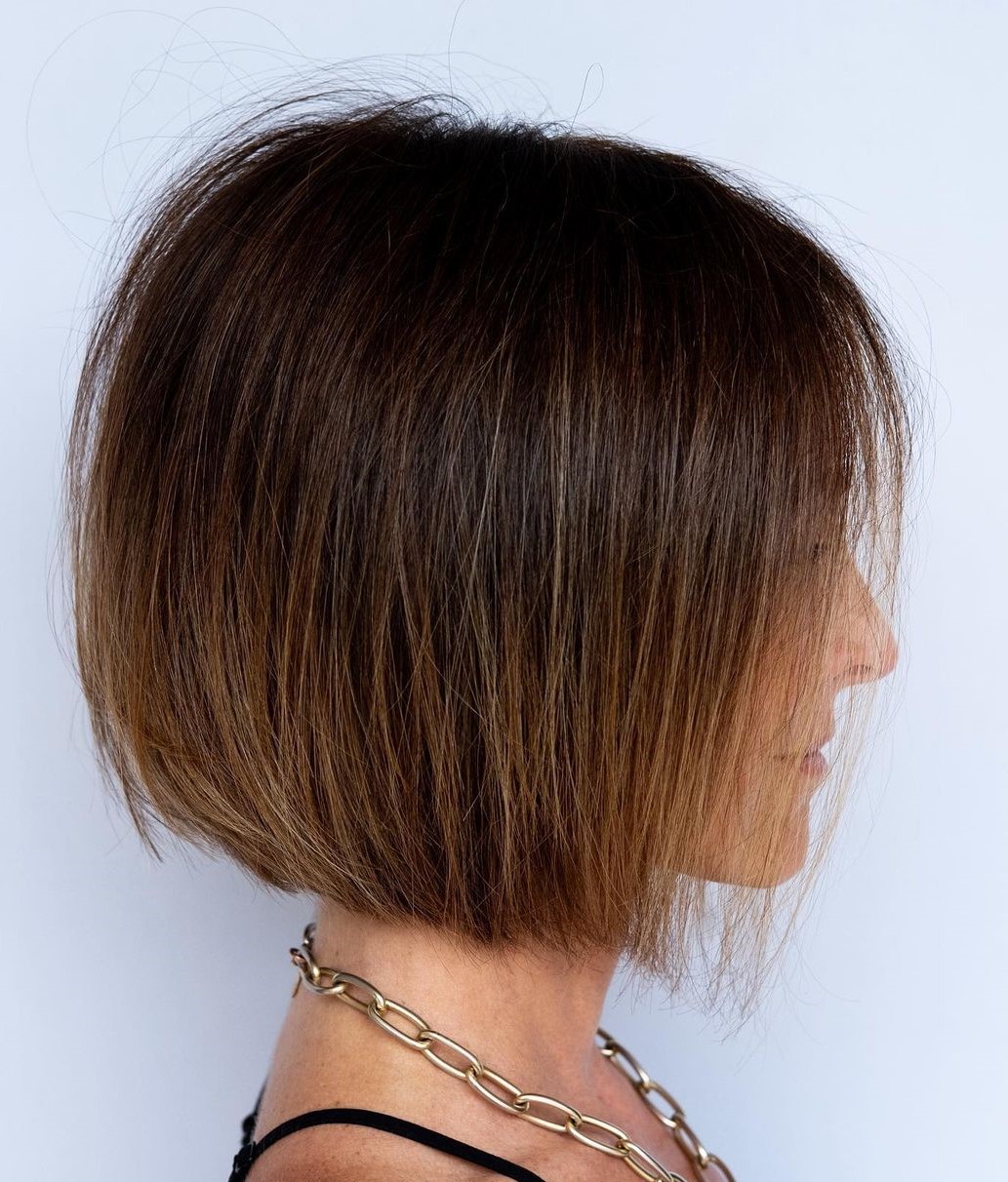 Wispy Chic Blunt Bob