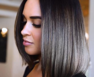Dark Ash Brown Balayage
