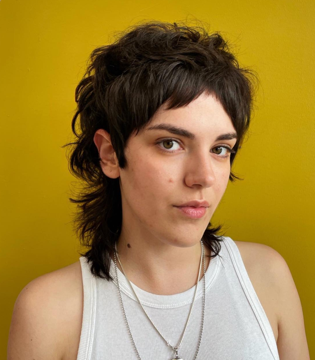 Trendy choppy Wolf Cut Mullet