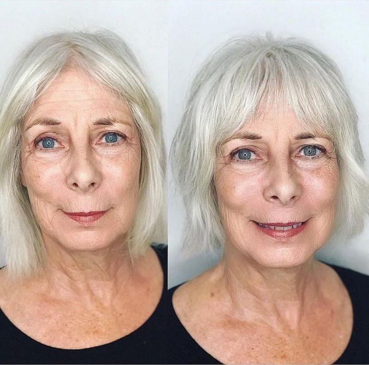 Silver Shaggy Bob for Seniors