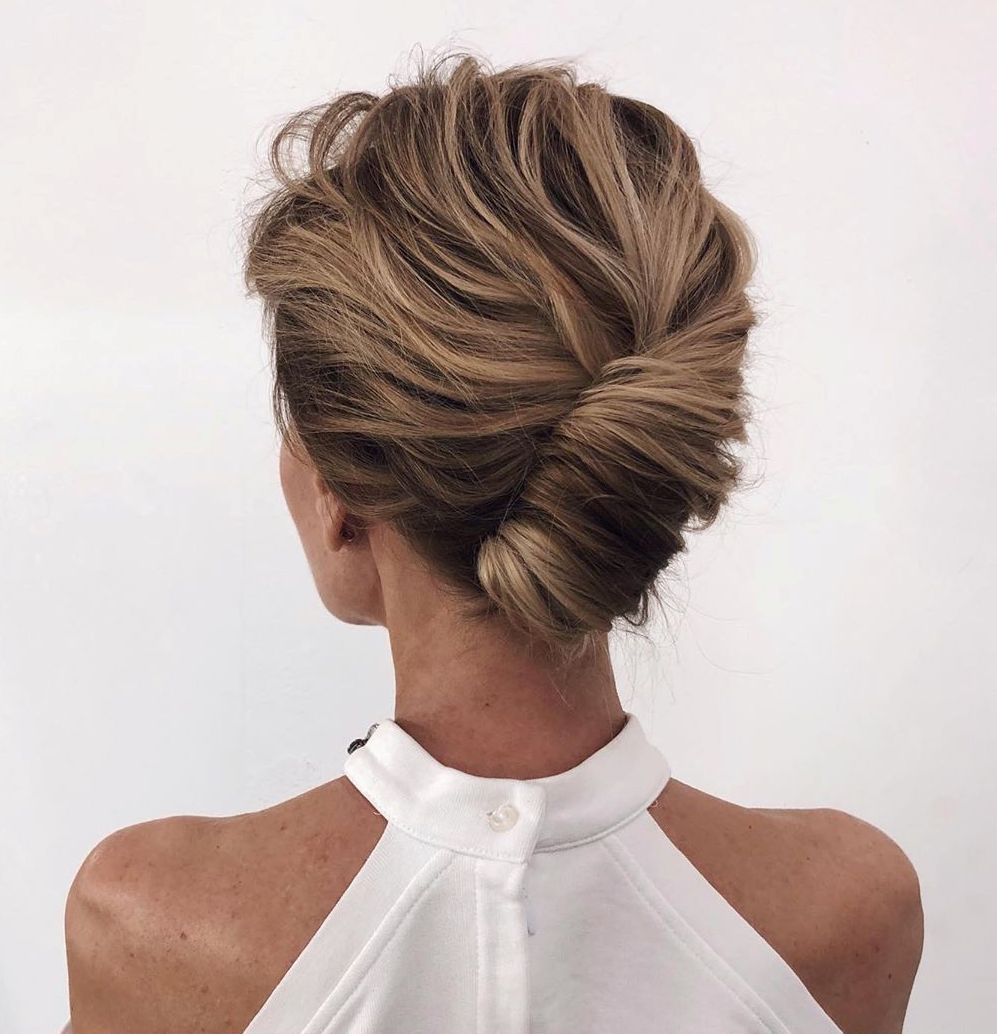 French Twist Updo for Short Hair 