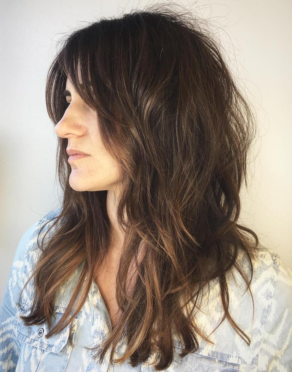 Modern Feminine Shag for Long Hair