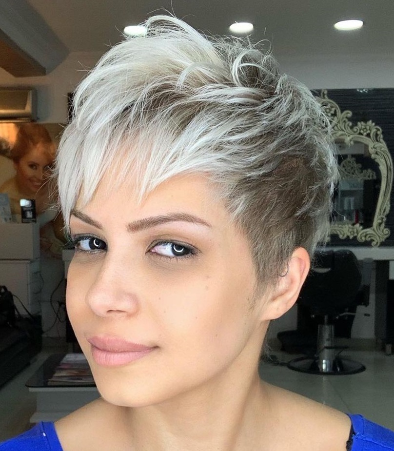 Pixie with a Two-Tone Hair Color