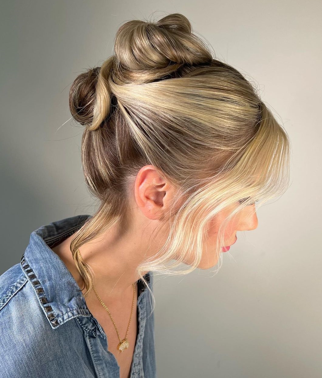 Twisted Upstyle for Straight Hair
