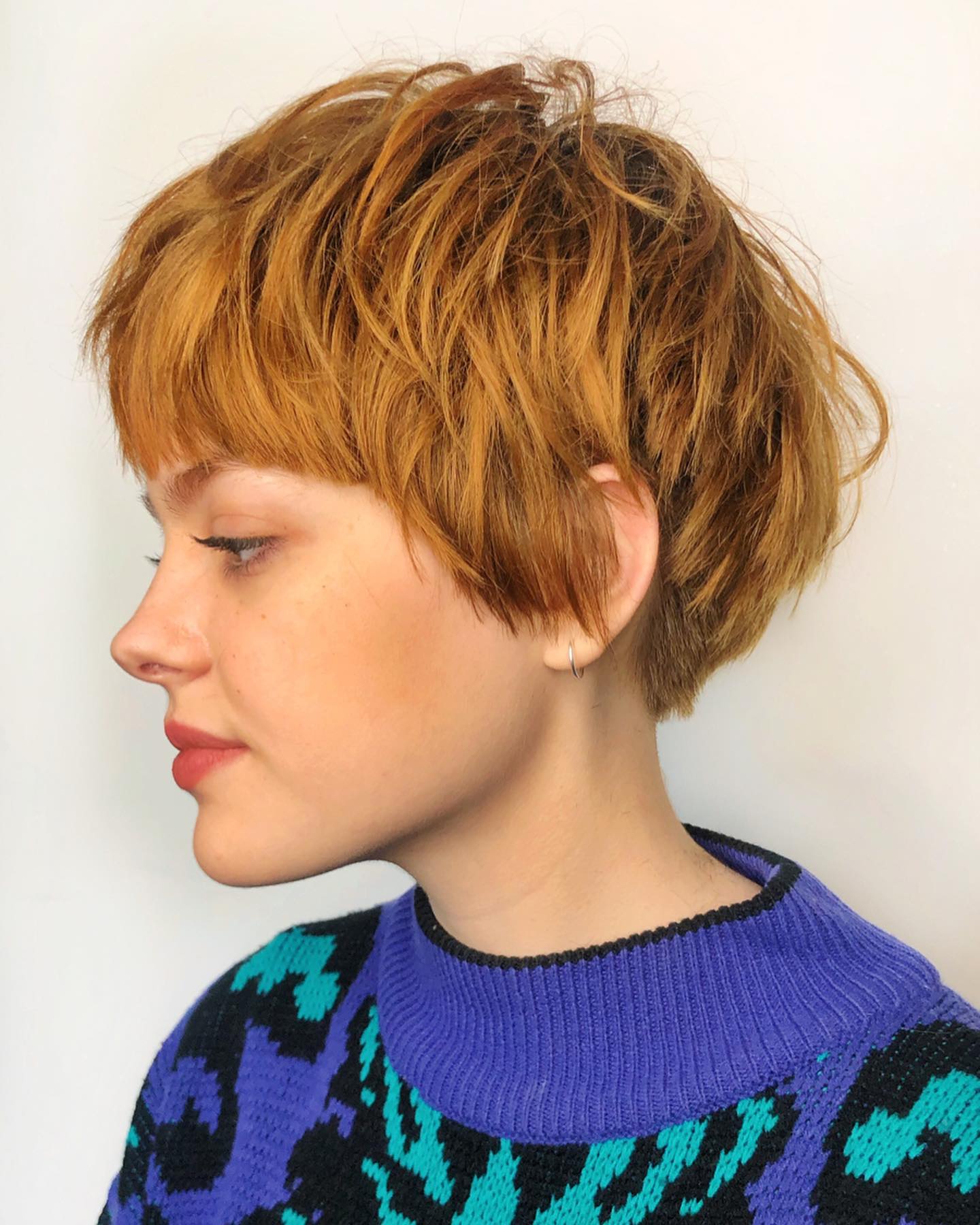 Long Bowl Cut with Messy Texture