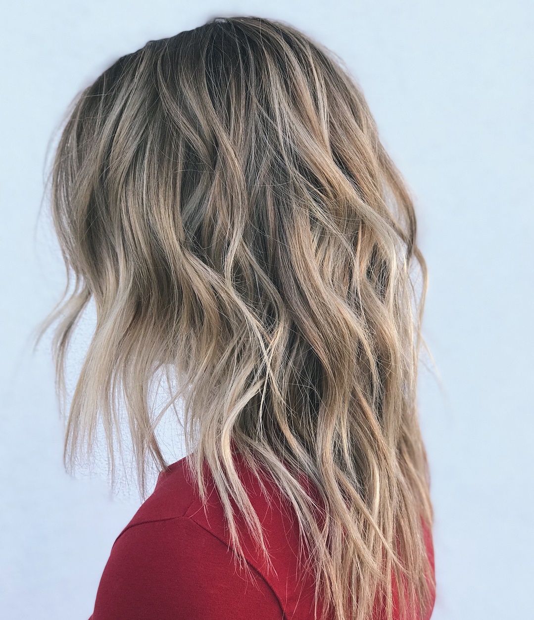 Caramel Bronde Balayage and Brazilian Blowout