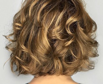 Low Maintenance Bob with Wavy Curls