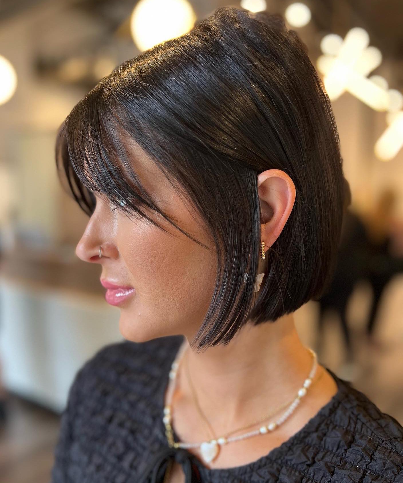 Sleek French Bob with Lifted Crown
