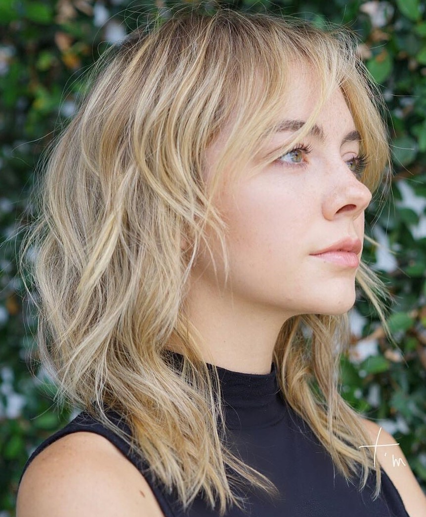 Shag with Bangs for Thin Hair