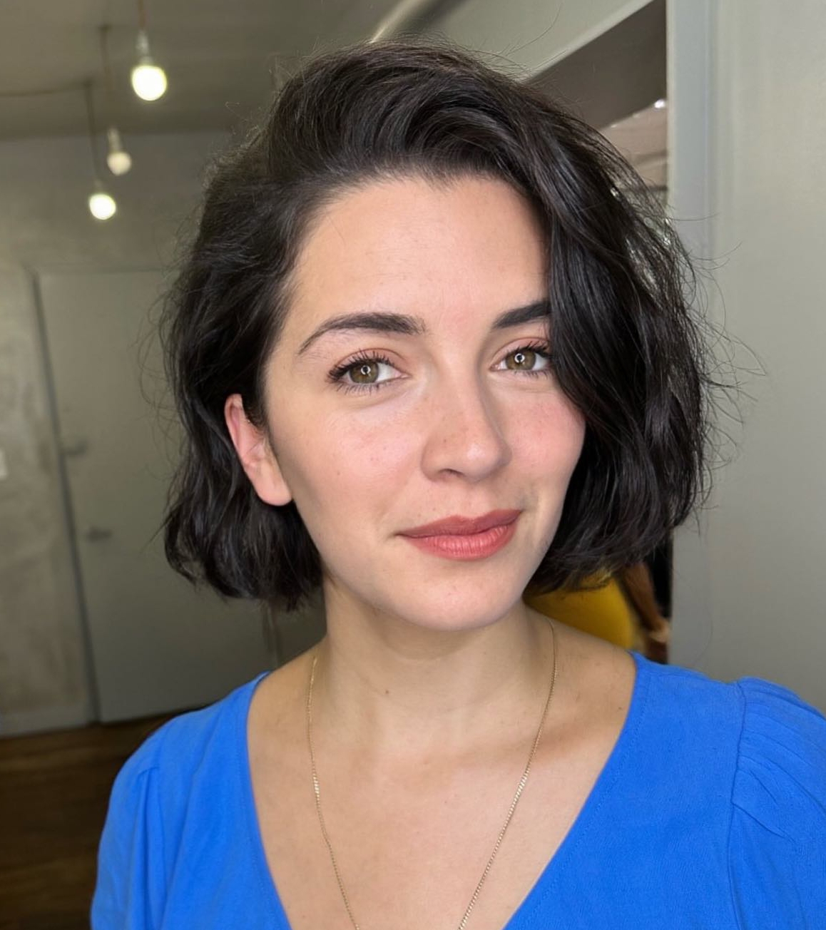Modern French Bob with Natural Waves