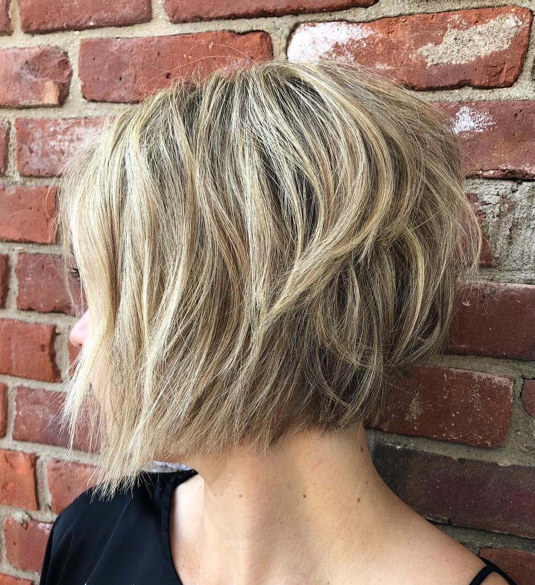 Mousy Brown Fine Hair Short Bob