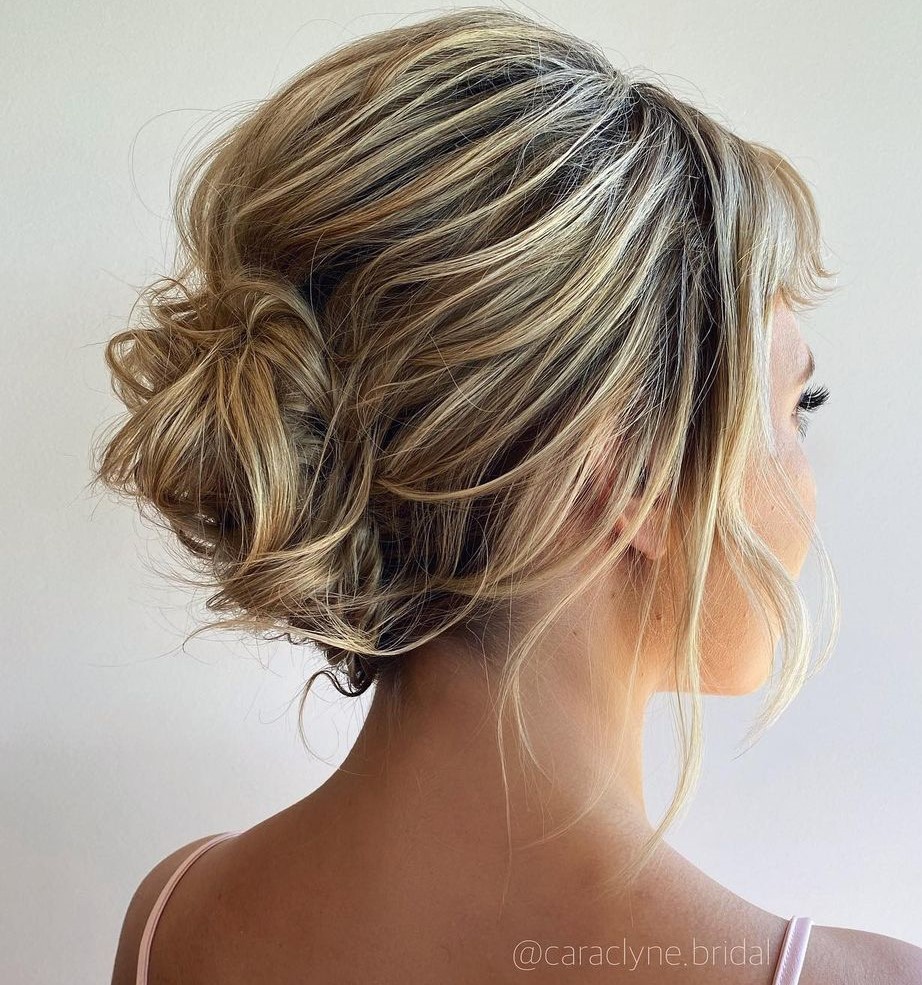 Wedding French Roll for Short Messy Hair