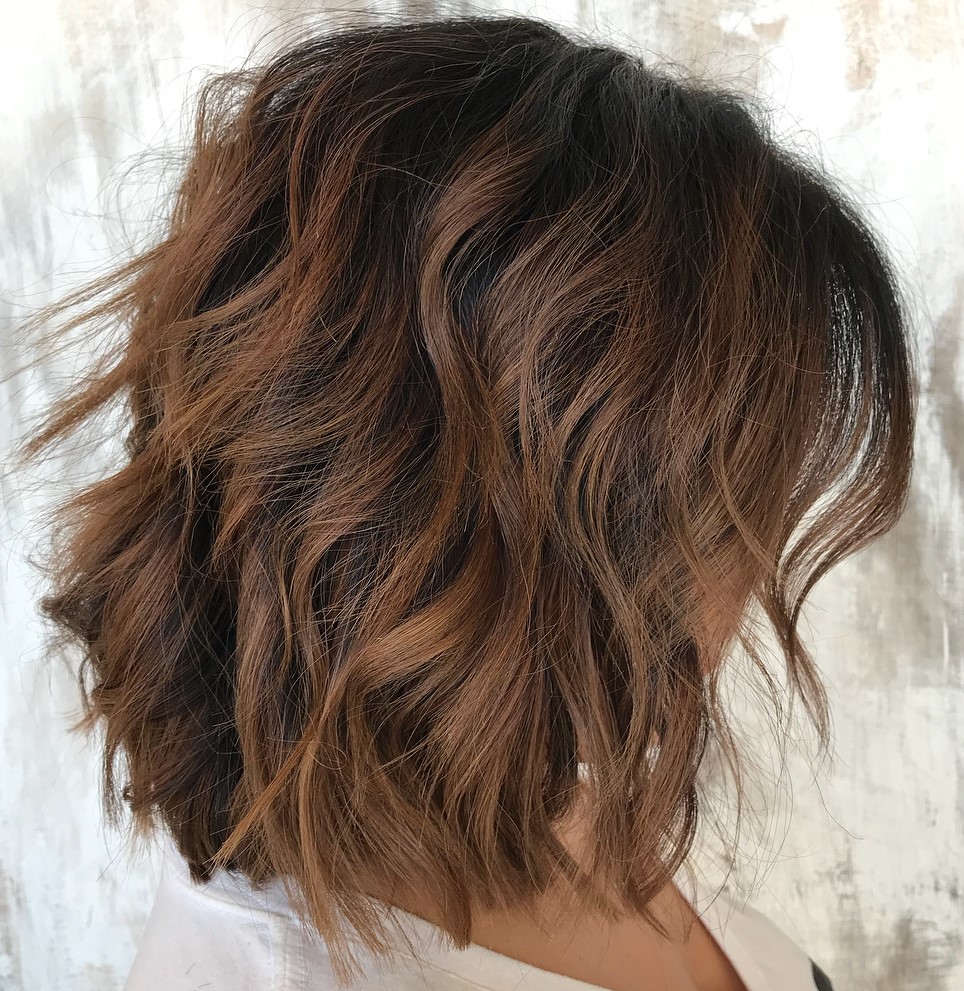 Medium Bob with Warm Brown Undertones
