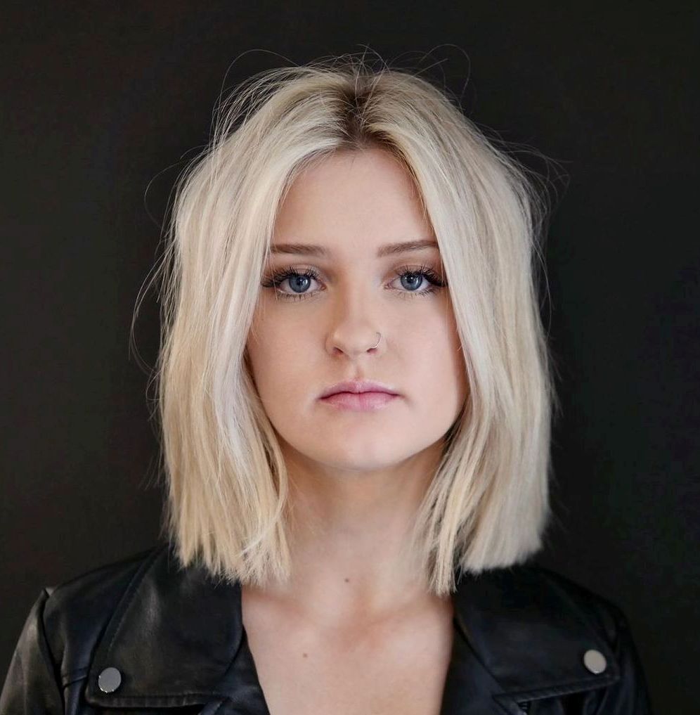 Blunt Bob with a Middle Part