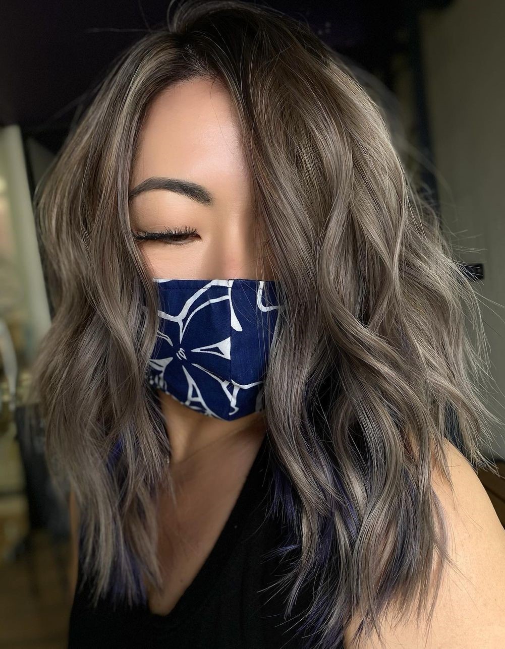 Light Mushroom Hair with Highlights