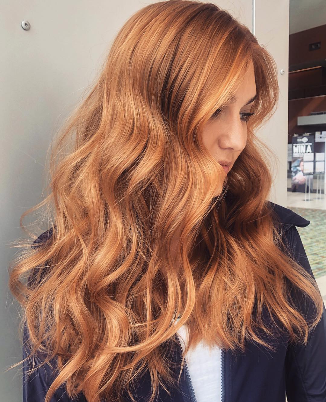 Soft Copper Strawberry Hair Color