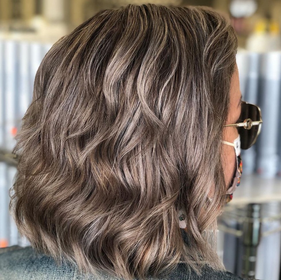 Gray Brown Hair with Layers