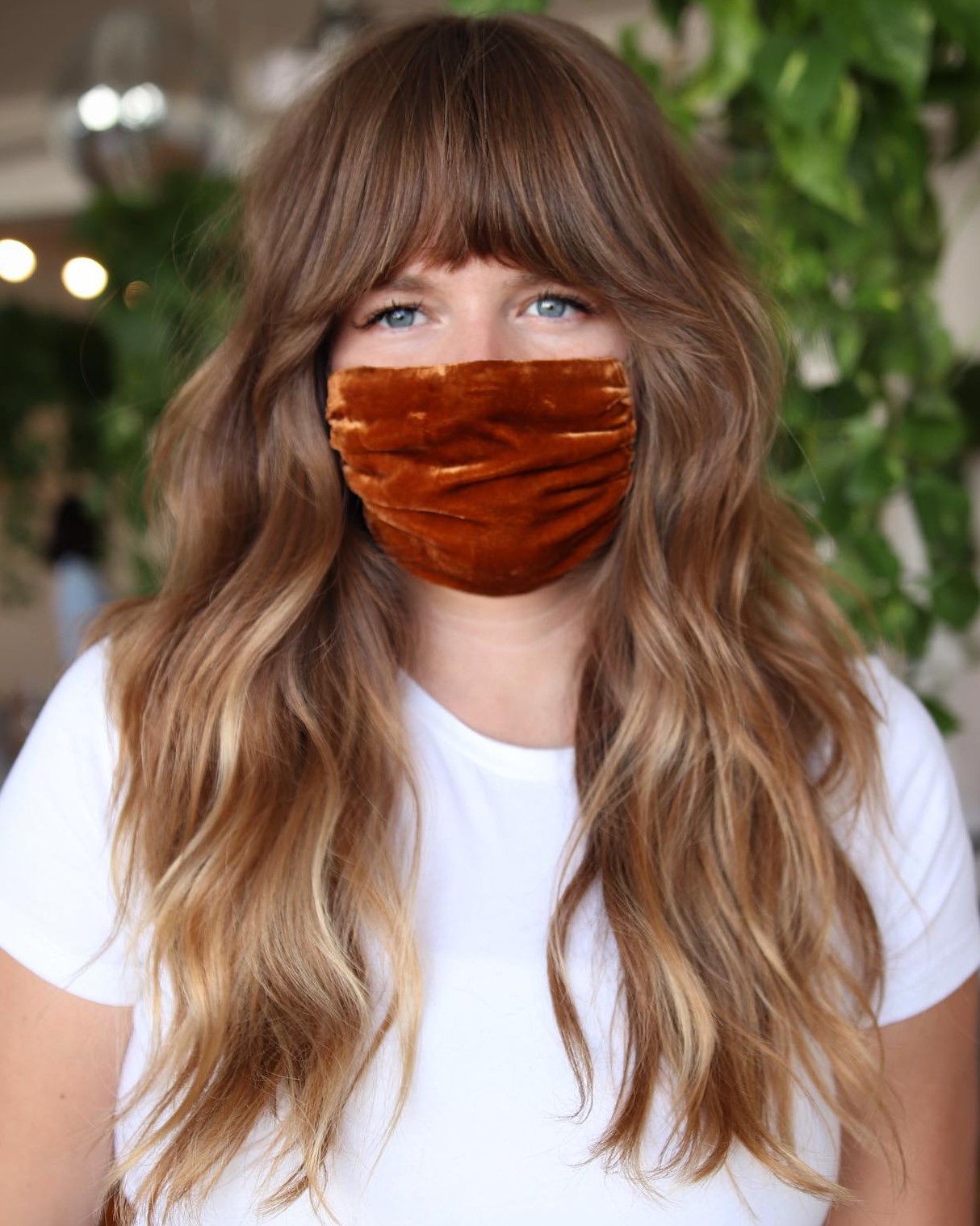 Dense Fringe for Long Layered Hair