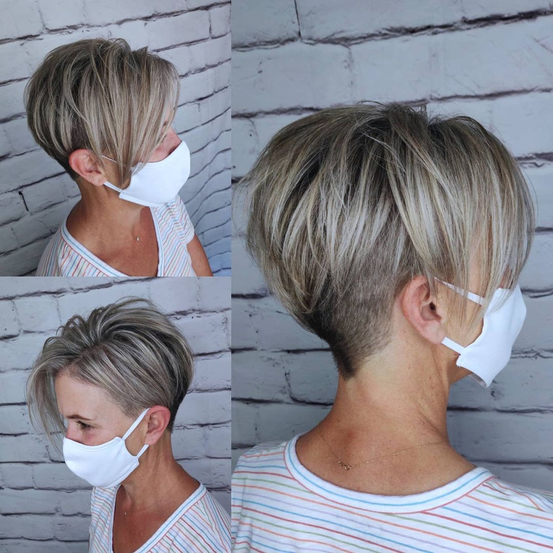 Undercut with Long Side Bangs