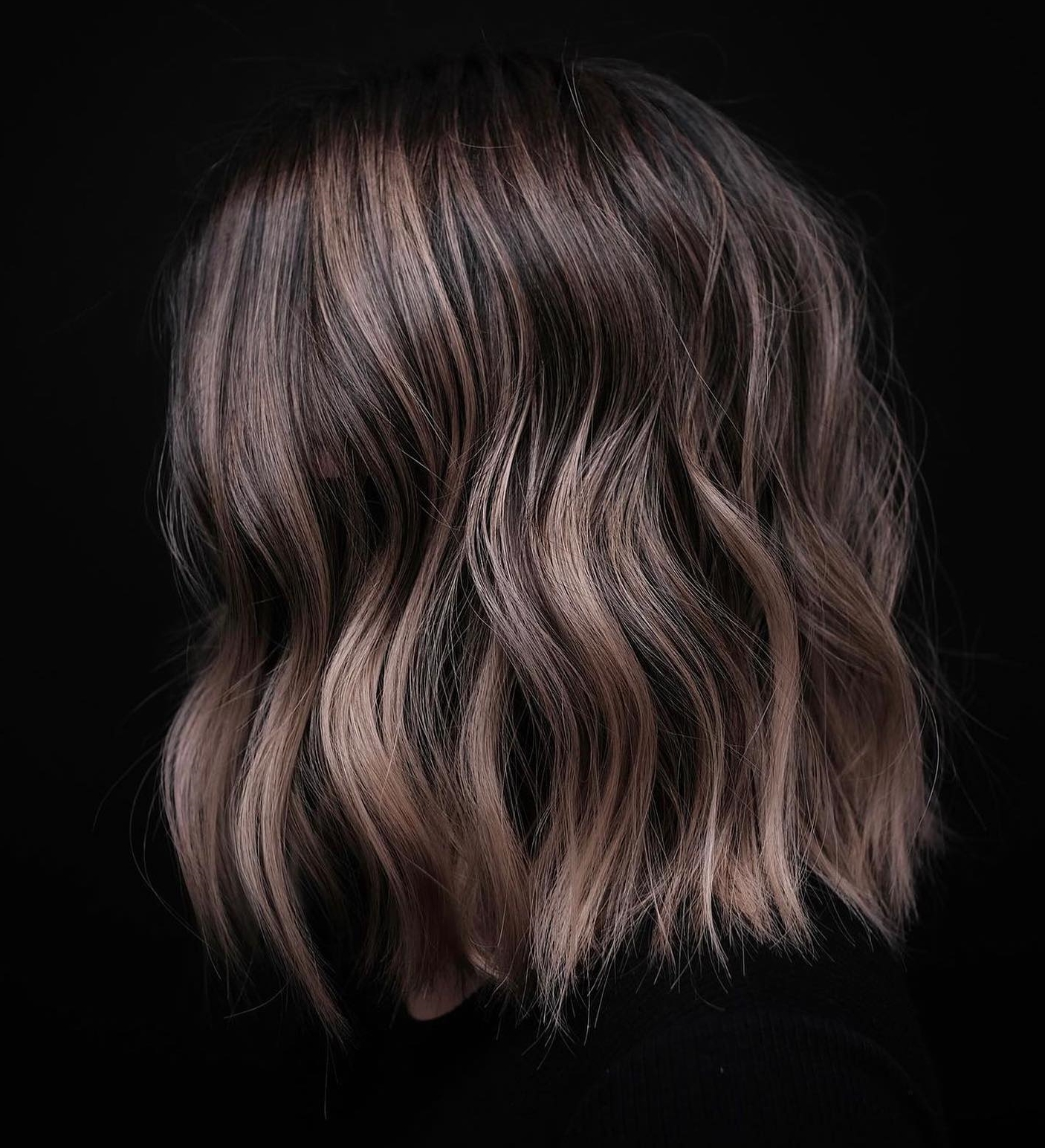 Warm and Cool Ash Brown Lob