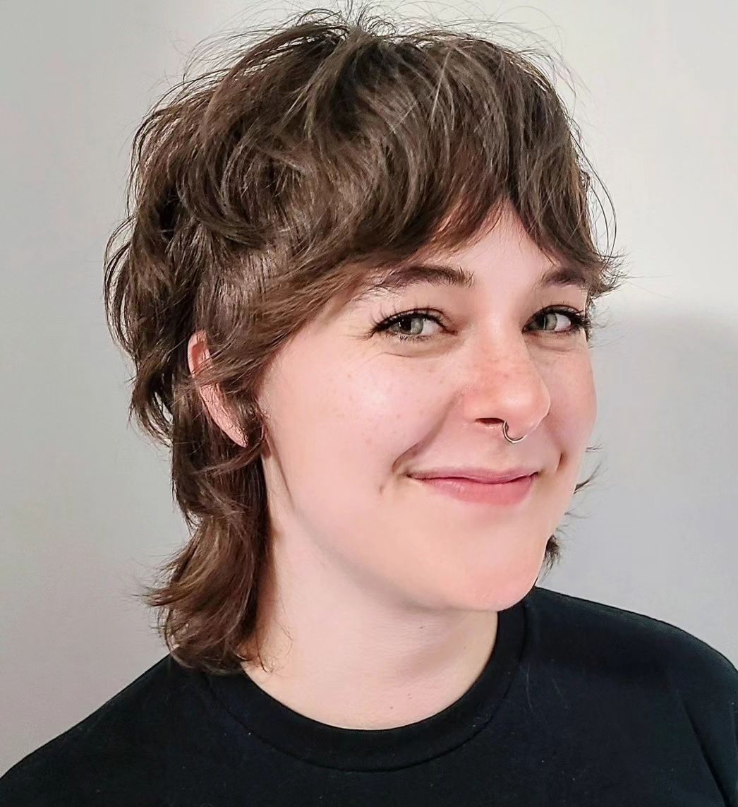 Effortless Short Messy Mullet