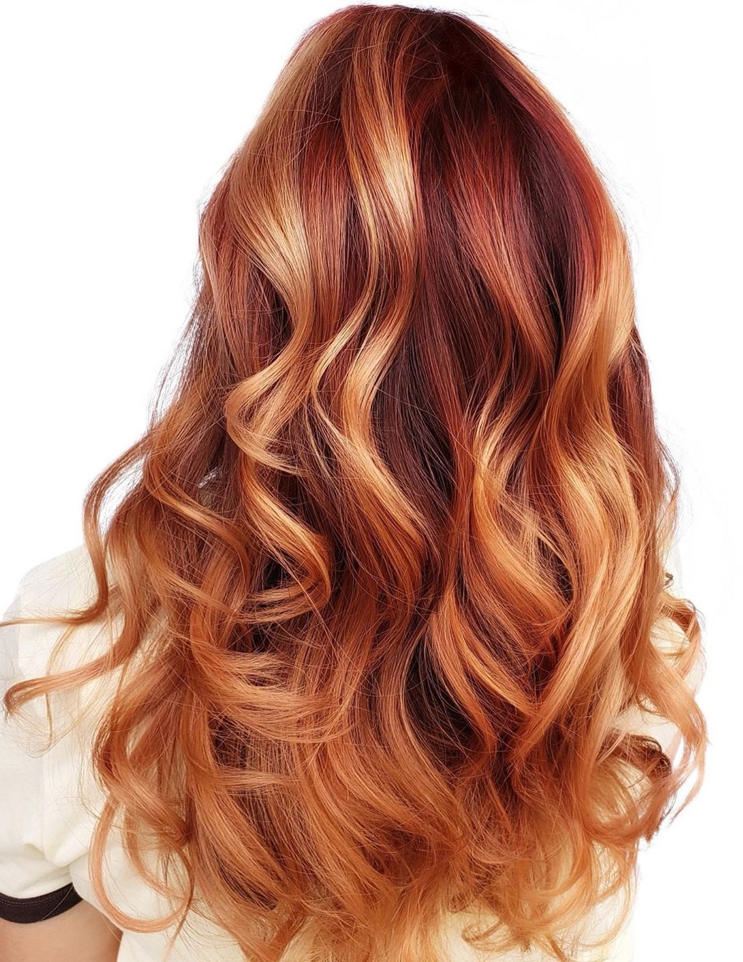 Strawberry Blonde Hair with Red Roots