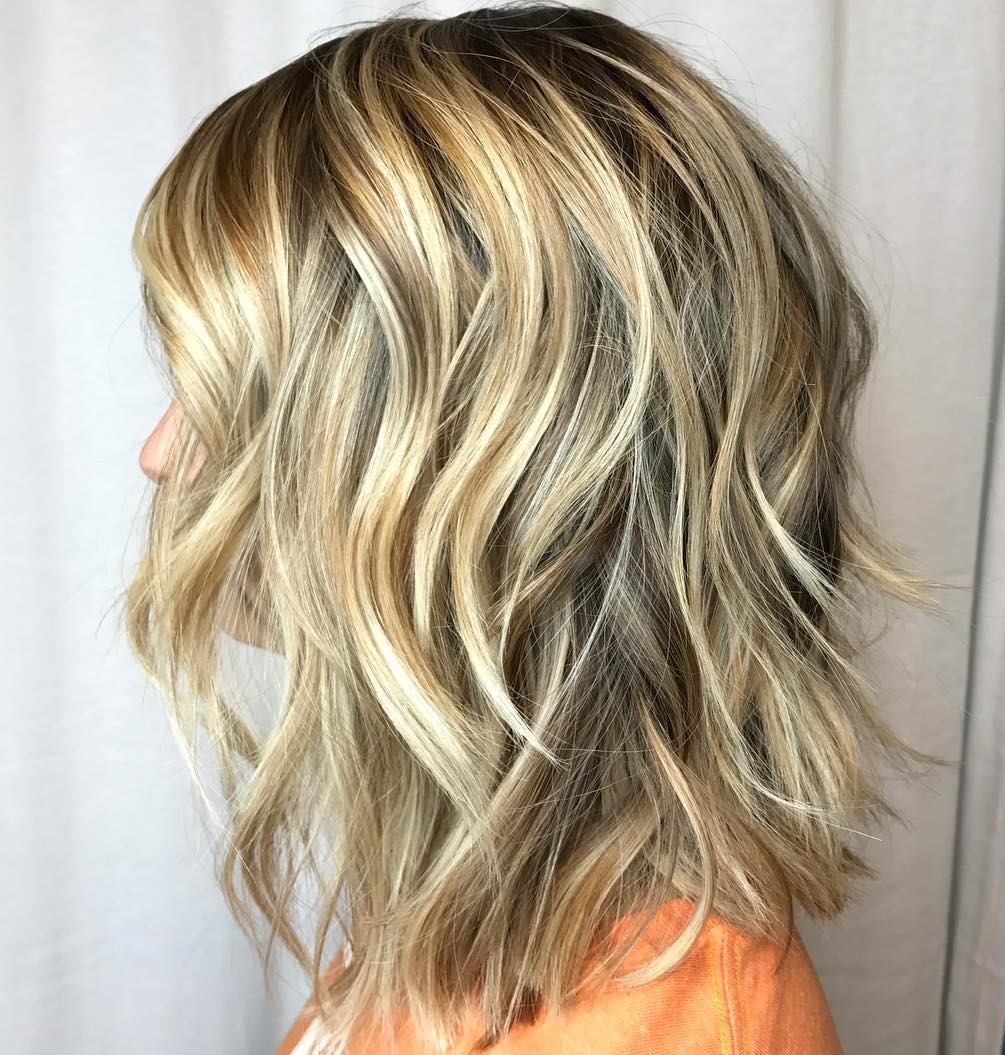 Mid Shag with Loose Waves and Layers