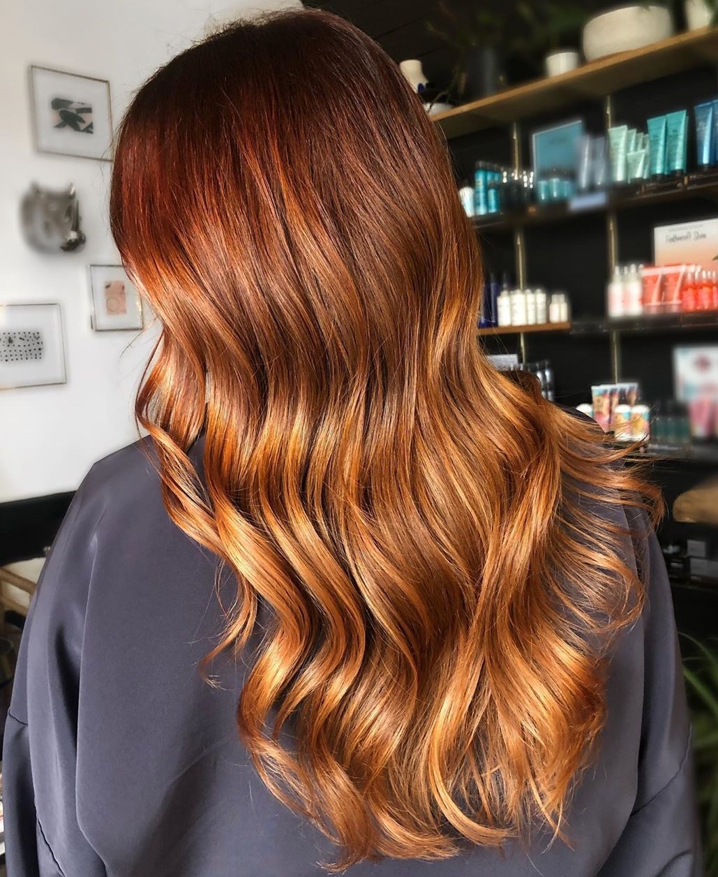 Dark to Light Copper Red Fade