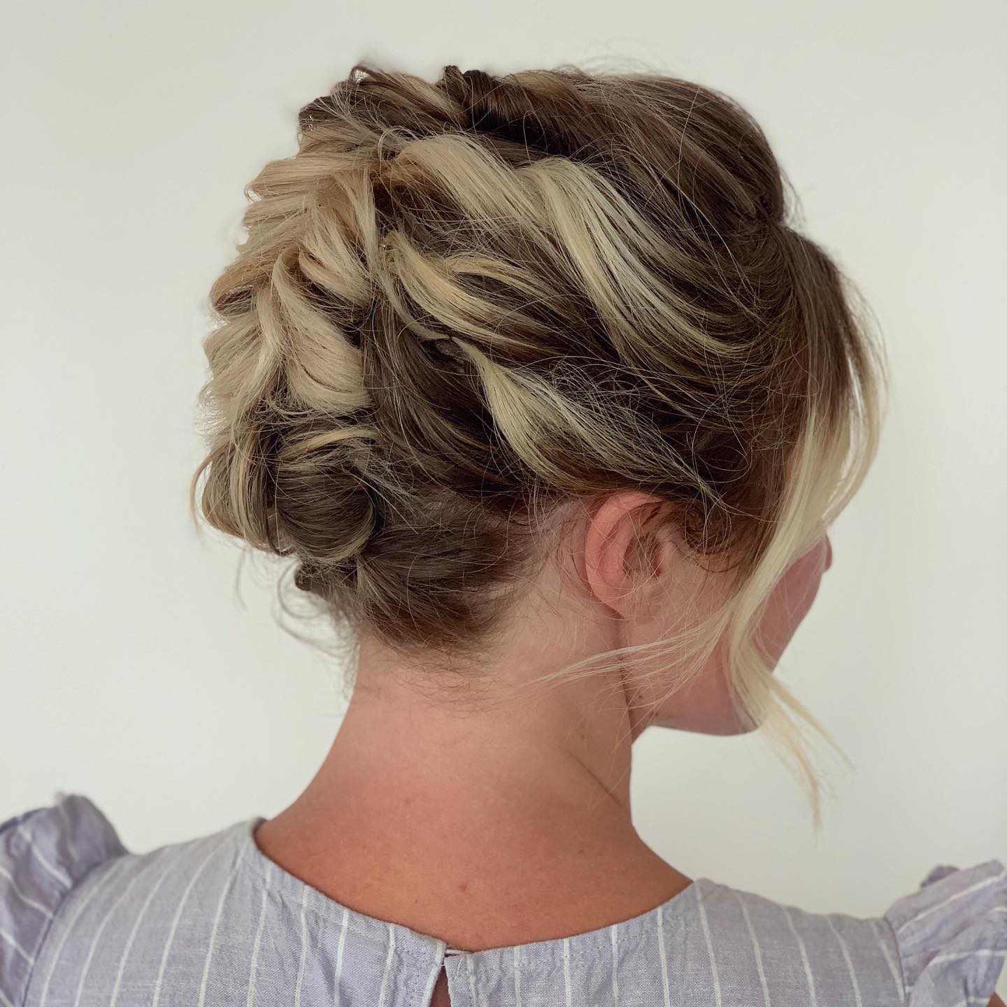 Cute Boho Style Wedding Updo
