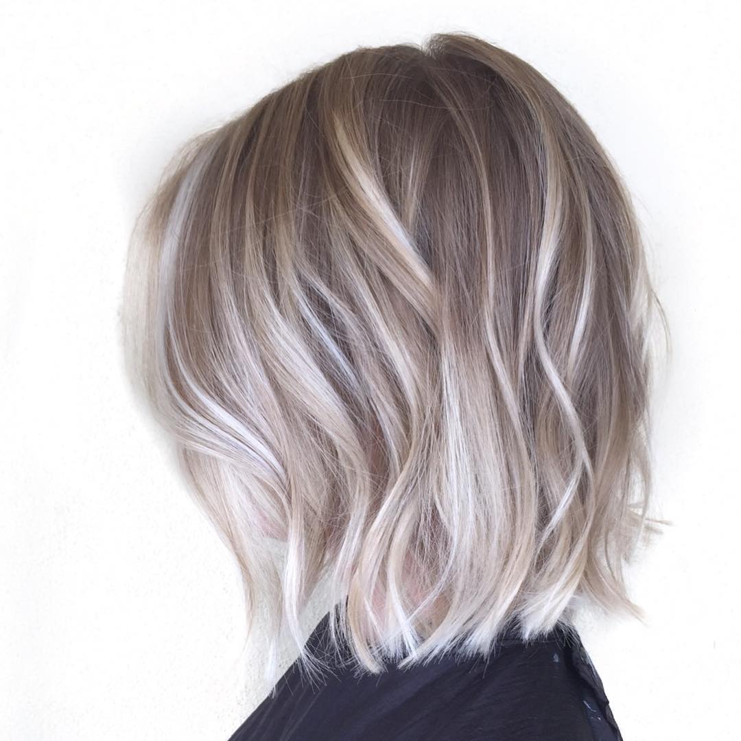 Cute Bronde Balayage Bob