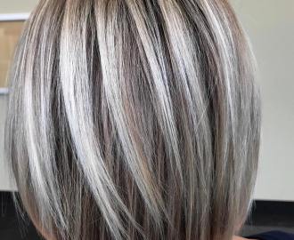 Rounded Bob with Chunky Highlights