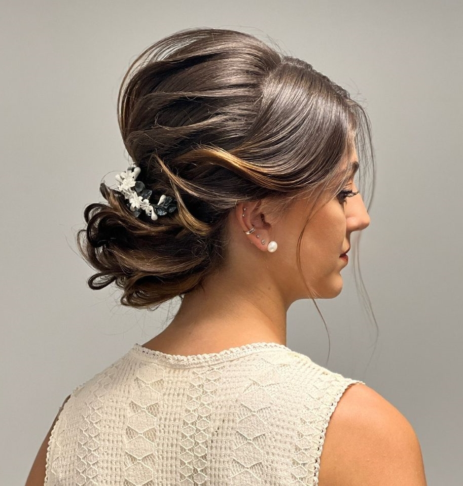 Wedding Sculptured Bouffant Bun Updo