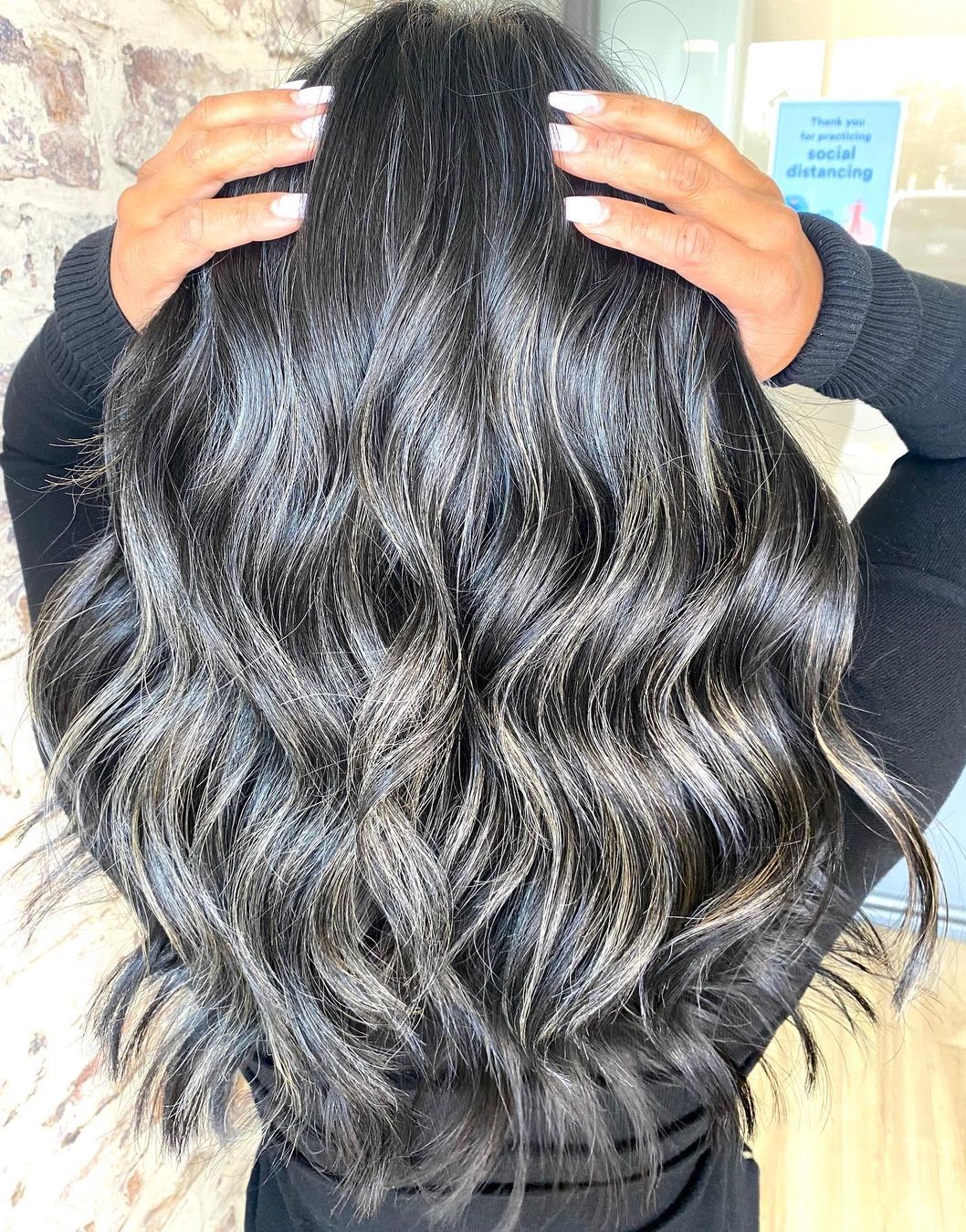 Silver and Gold Highlights for Black Hair