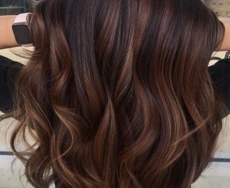 Two-Tone Dark Chocolate Hair Color