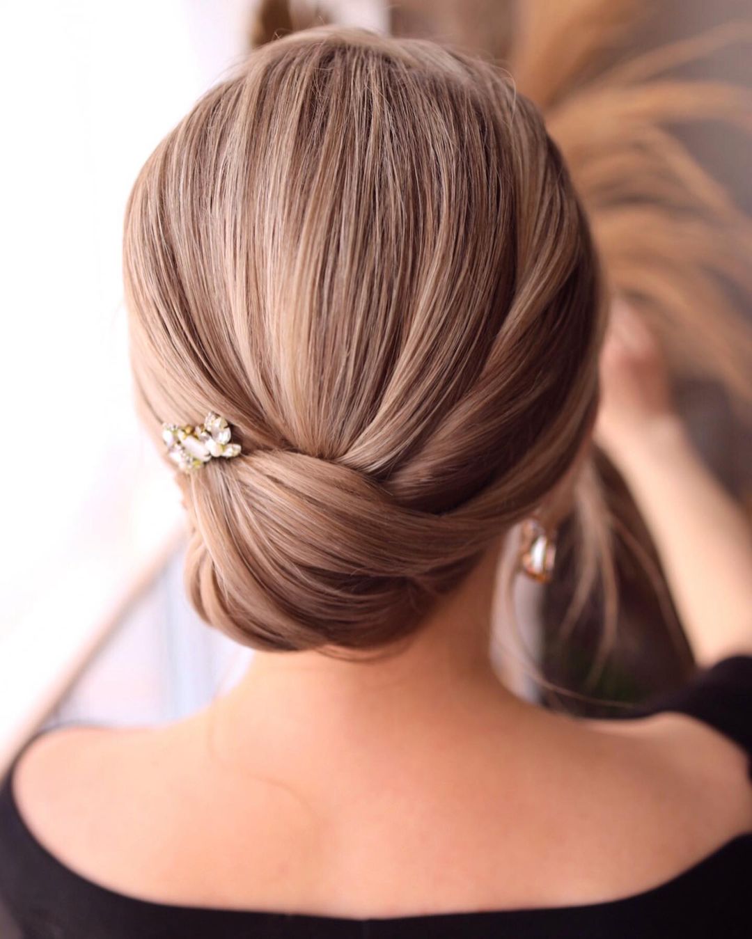 Smooth Polished Wedding Updo