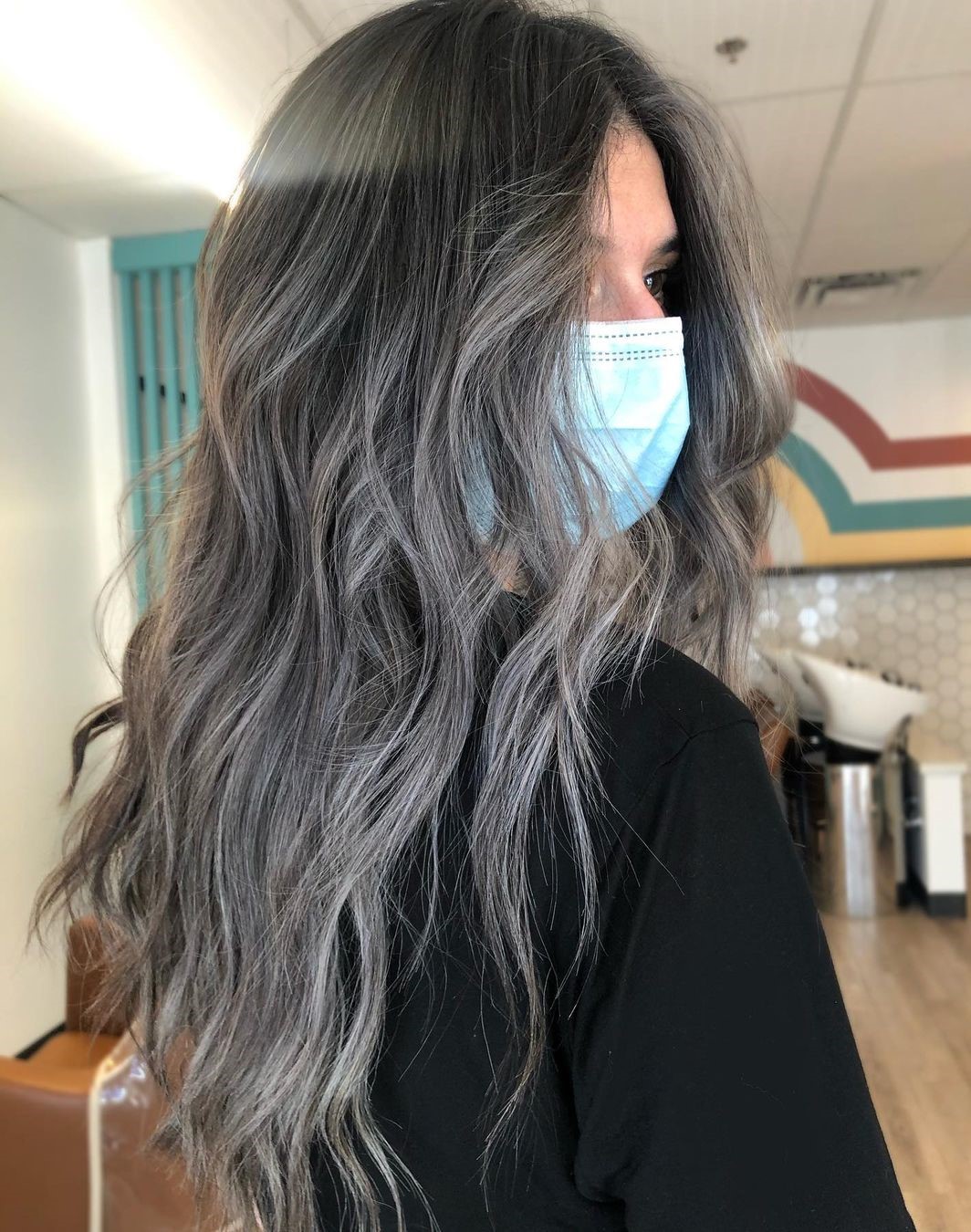 Brown Hair with Smoky Highlights